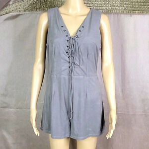 PANTS STORE‎ Laced Up Romper Large